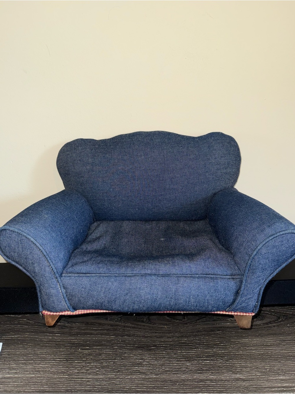 18” doll denim chair
